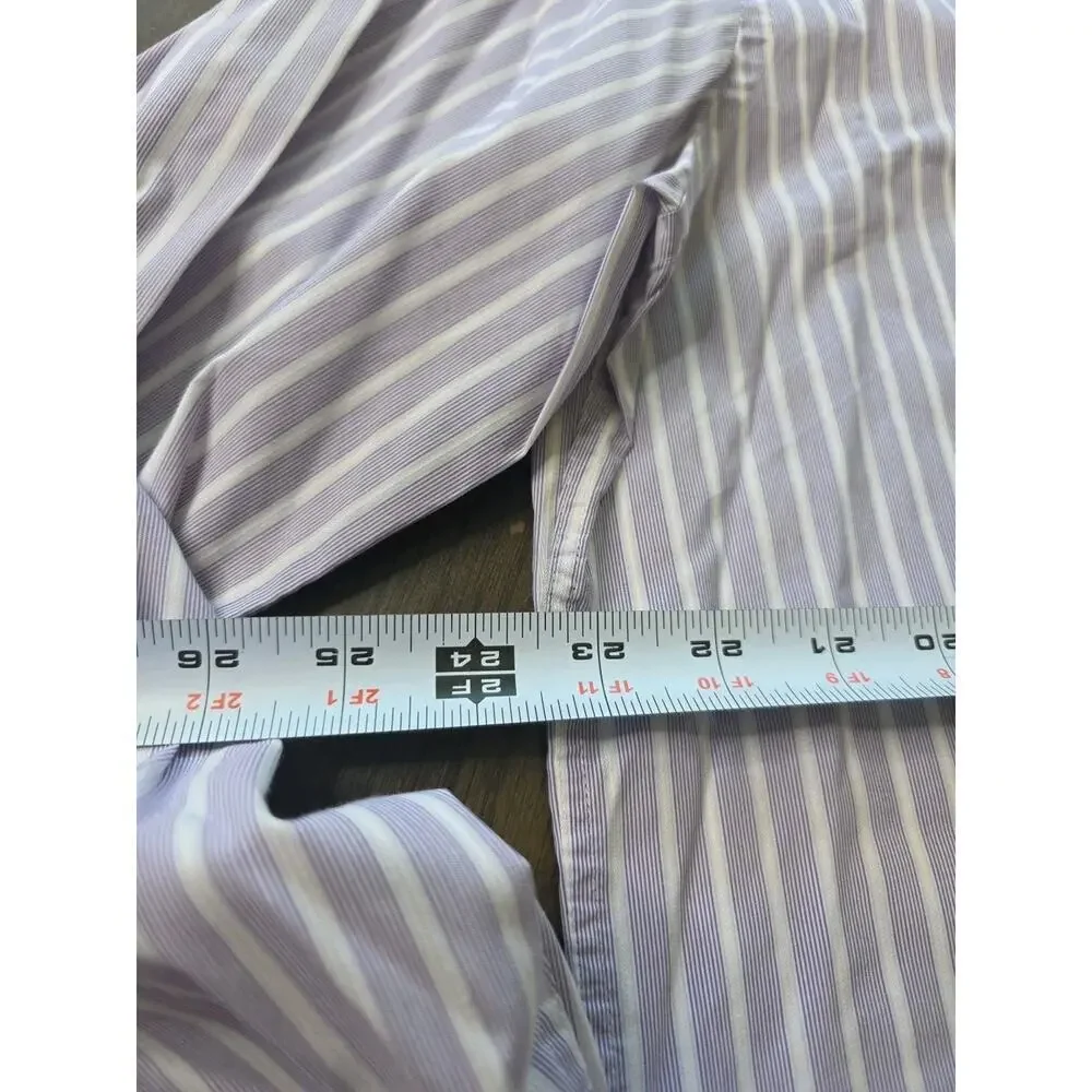 Express Design Studio Shirt Mens XL 17-17.5 Modern Fit Button Up French‎ Cuff